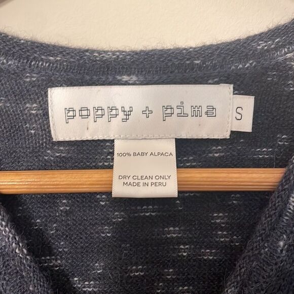 Poppy + Pima 100% Baby Alpaca Sweater Dress Size Small - Picture 6 of 12